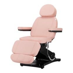 Elektryczny fotel kosmetyczny SILLON CLASSIC 3 silniki różowo czarny