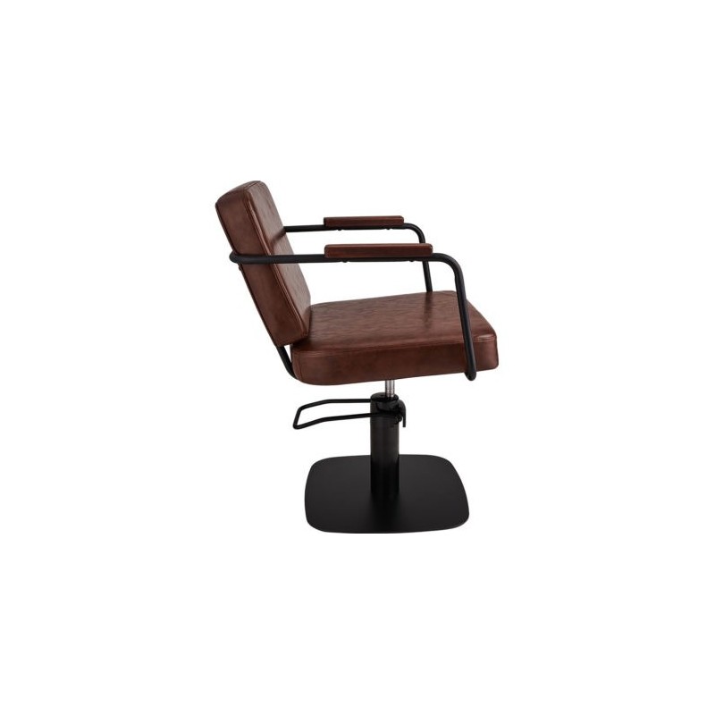 Brown Enzo chair, black base