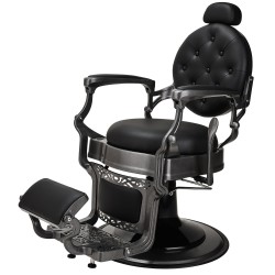 Fotel Barberski TOMMY BLACK - Ayala 48h -Fotele barberskie- 
