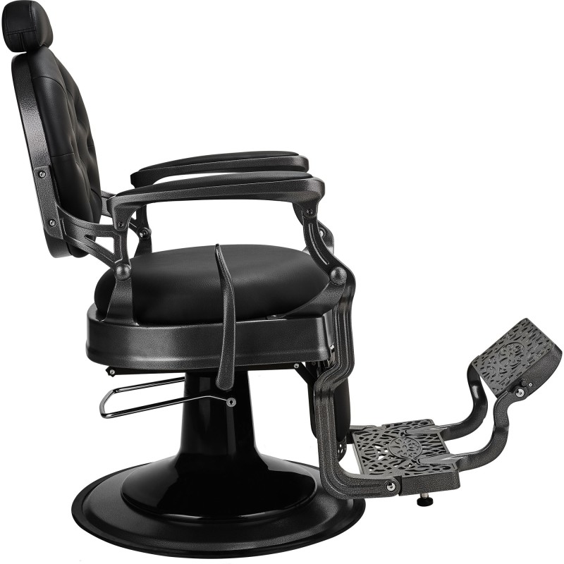 Fotel Barberski TOMMY BLACK - Ayala 48h -Fotele barberskie- 