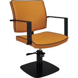 Fotel Dolly w chromowanej podstawie