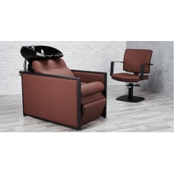 Fotel fryzjerski Dolly biały chromowany