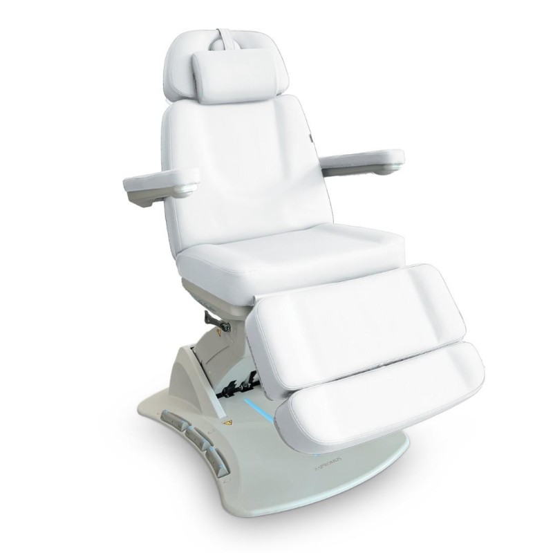 Fotel Kosmetyczny Elektryczny Aspromus 2403 Z Podgrzewaniem - Biały -Fotele kosmetyczne elektryczne- 