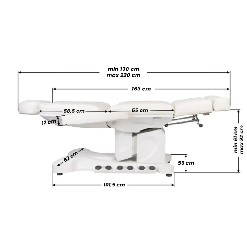 Fotel do pedicure elektryczny z trzema silnikami