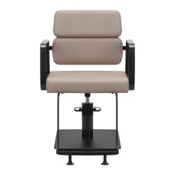 Gabbiano fotel fryzjerski Porto czarno beżowy
