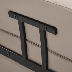 Czarno-beżowy fotel fryzjerski