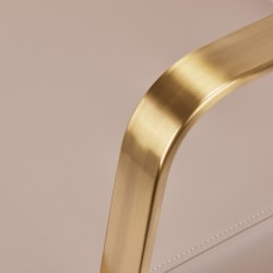 Gold beige hairdressing salon chair