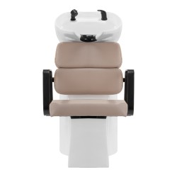 Black beige salon shampoo station