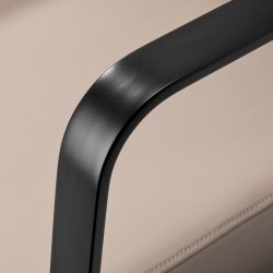 Reclining black-beige salon shampoo chair