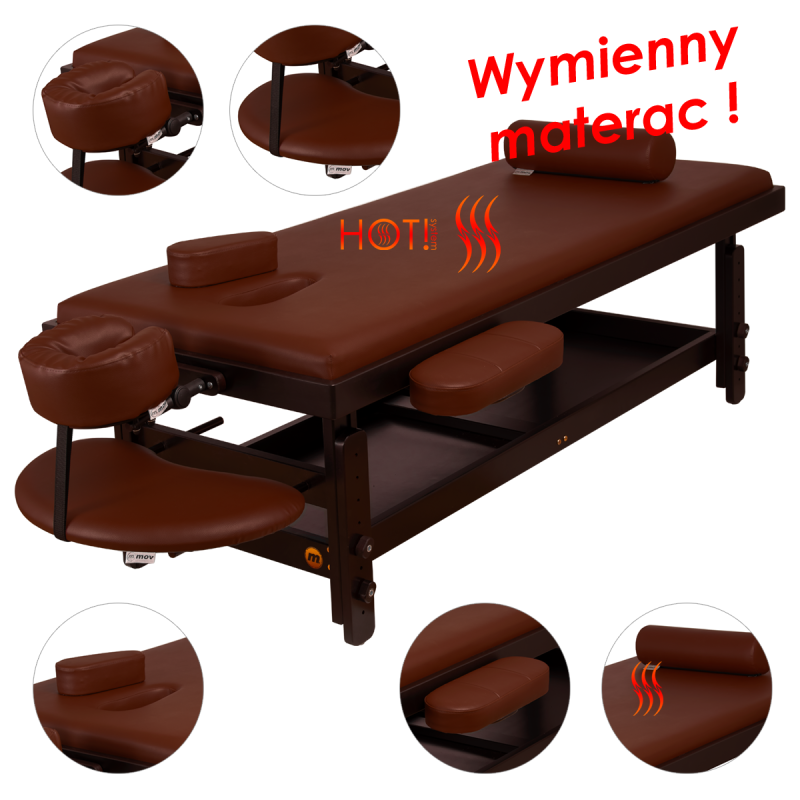 Stół do masażu tajskiego THAI SWITCH MAX! HOT! podgrzewane, wymienny materac -Łóżka do masażu- 
