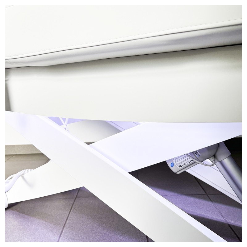 Łóżko Kosmetyczne Luna X Plus Pure Z Podgrzewaniem - Białe -Łóżka kosmetyczne- 