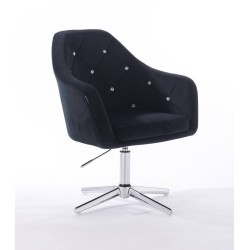 Fotel BLINK HR Cross Czarny Welur