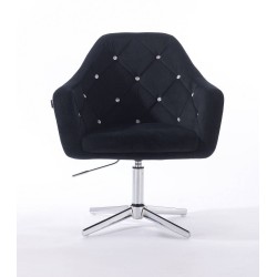 Fotel BLINK HR Cross Czarny Welur