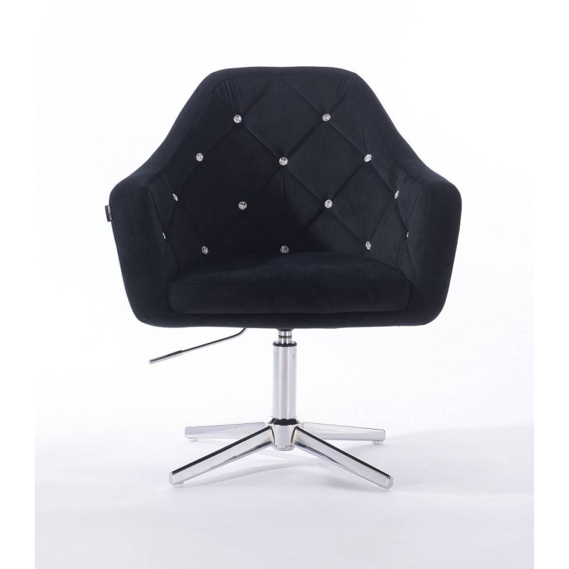 Fotel BLINK HR Cross Czarny Welur