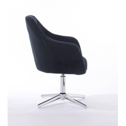 Fotel BLINK HR Cross Czarny Welur