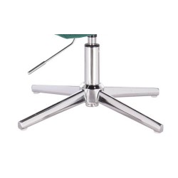 Bottle-green velour cosmetic chair