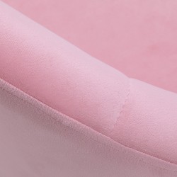 4Rico fotel obrotowy QS-BL12B aksamit różowe