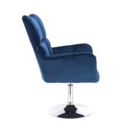 Fotel Hr650N Ciemne Morze Welur