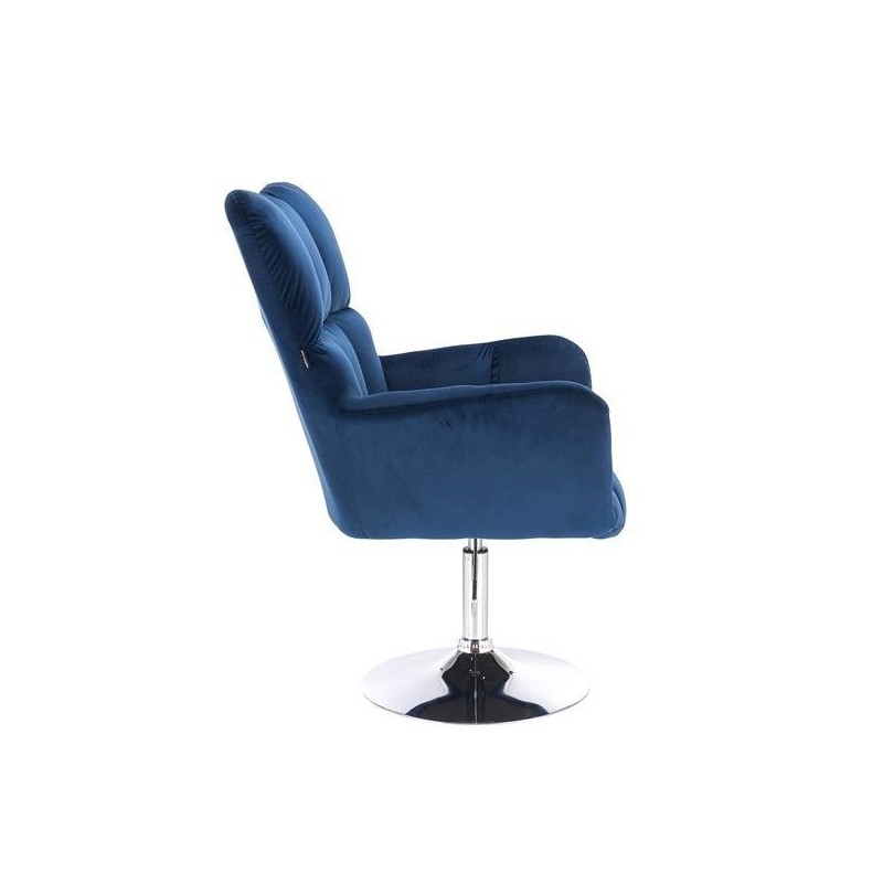 Fotel Hr650N Ciemne Morze Welur