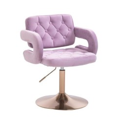 Hoker SURFN Wrzosowy Welur Złota Podstawa