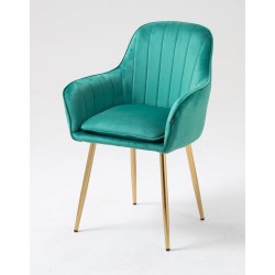 Fotel Hr2022 Butelkowa Zieleń Welur