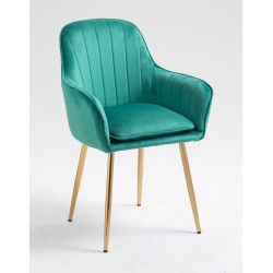 Fotel Hr2022 Butelkowa Zieleń Welur