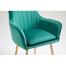 Fotel Hr2022 Butelkowa Zieleń Welur