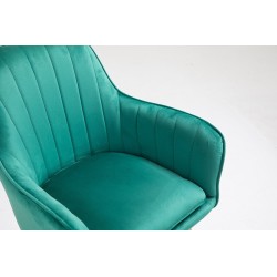 Fotel Hr2022 Butelkowa Zieleń Welur