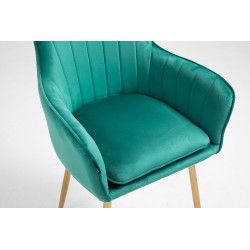 Fotel Hr2022 Butelkowa Zieleń Welur