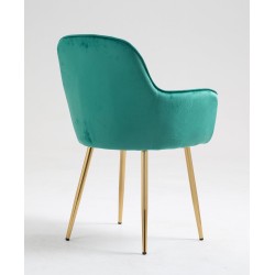 Fotel Hr2022 Butelkowa Zieleń Welur