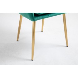 Fotel Hr2022 Butelkowa Zieleń Welur