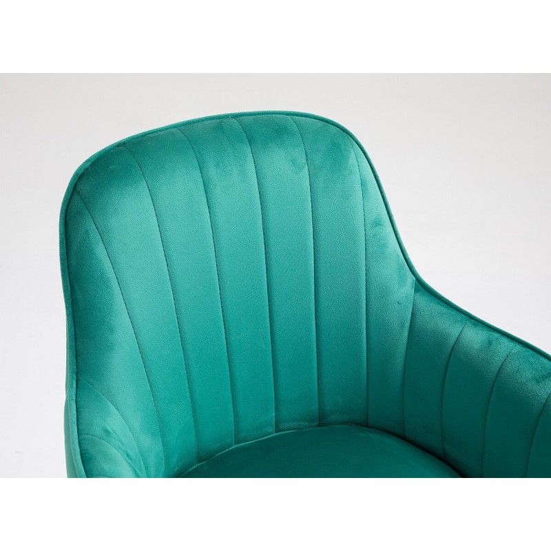 Fotel Hr2022 Butelkowa Zieleń Welur