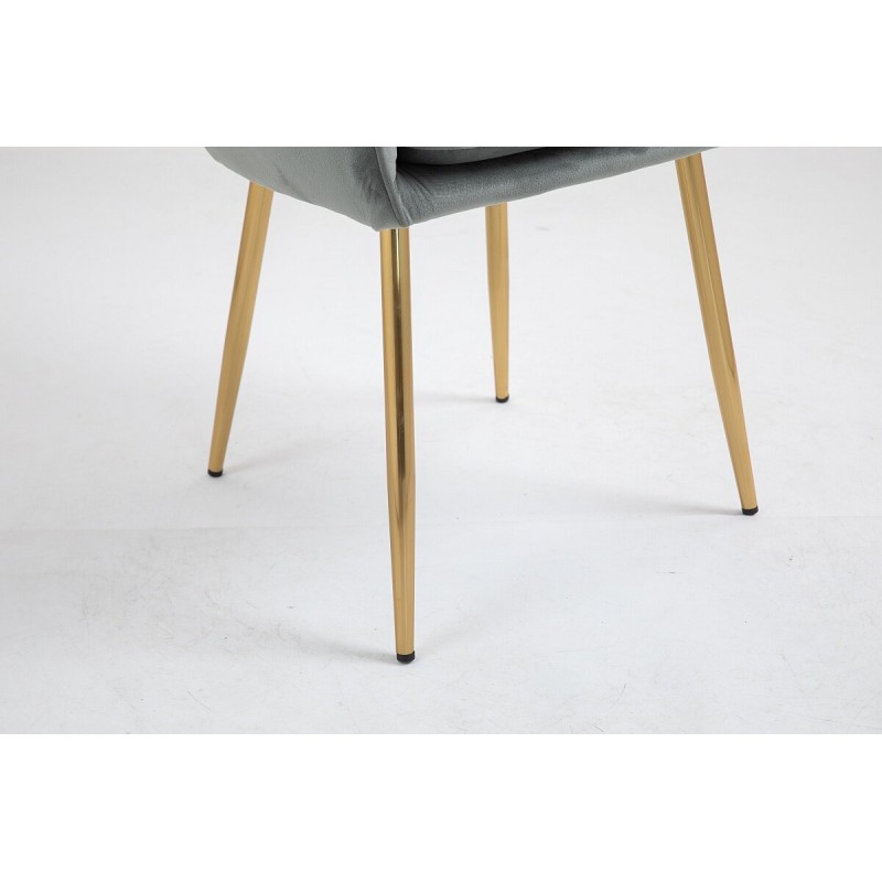 Fotel Hr2022 Stalowy Welur