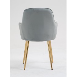 Fotel Hr2022 Stalowy Welur