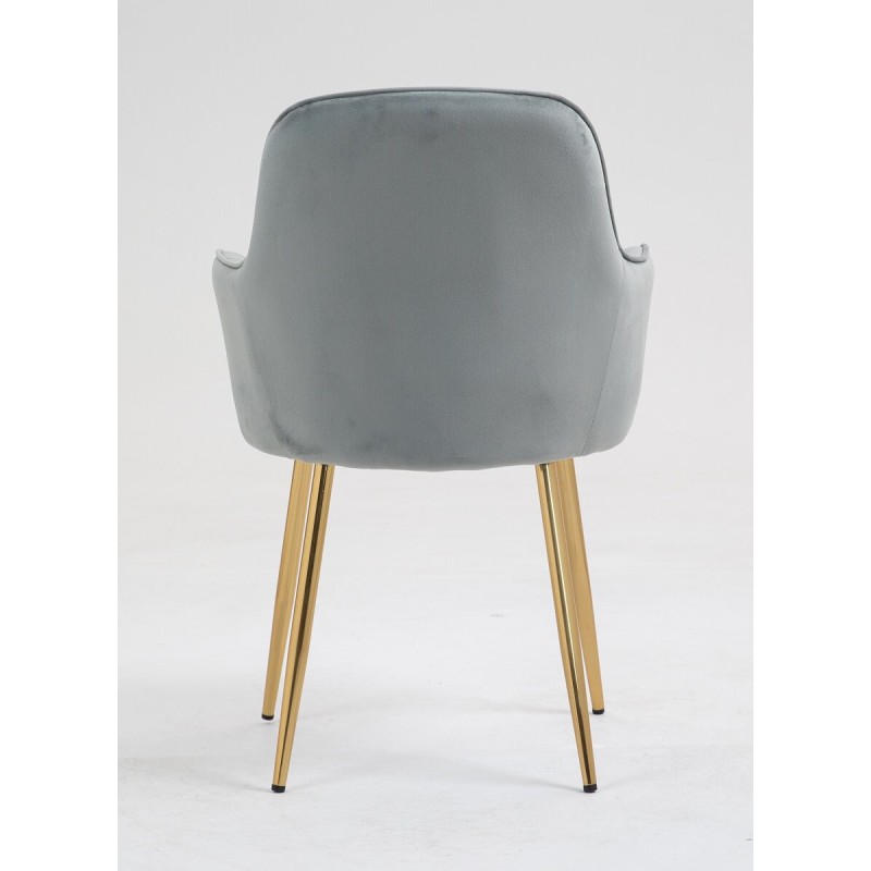 Fotel Hr2022 Stalowy Welur