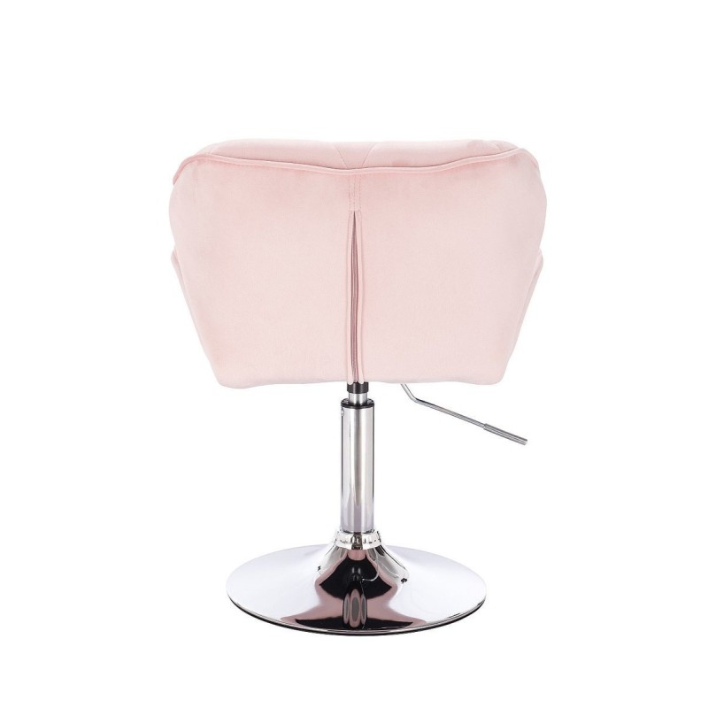 Powder pink velvet cosmetic chair
