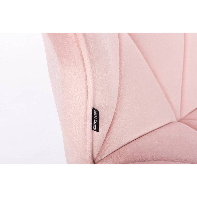 Powder pink velvet cosmetic chair
