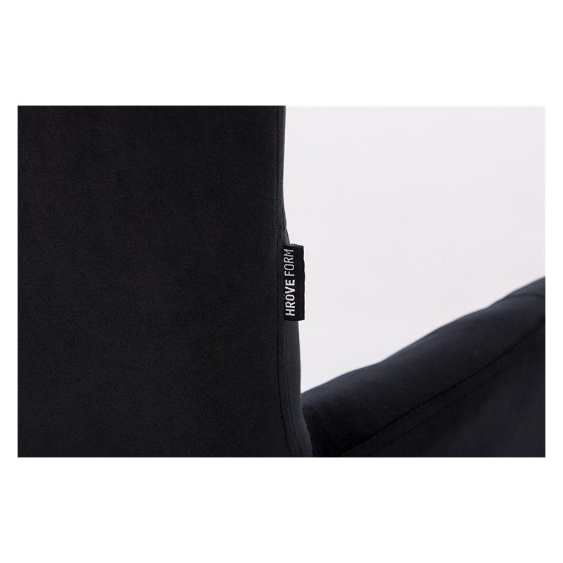 Black velour cosmetic chair base