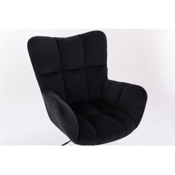 Fotel Hr650Cross Czarny Welur