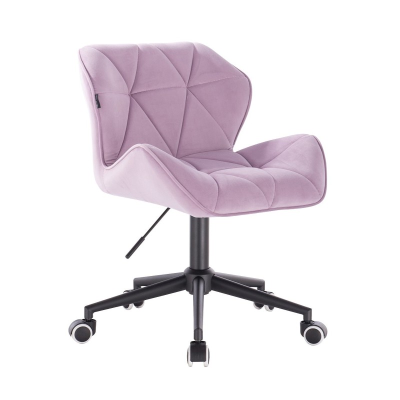 Fotel Hr111K Wrzosowy Welur Czarna Podstawa