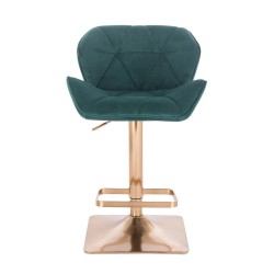 Welurowe krzesło Petyr butelkowa zieleń