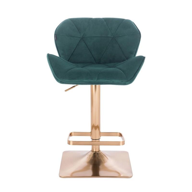 Welurowe krzesło Petyr butelkowa zieleń