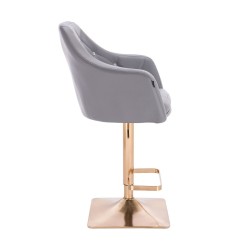 Fotel Hc830Kw Szary Złota Podstawa