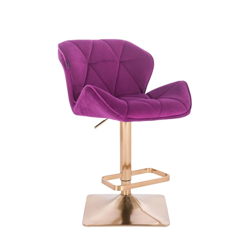 Hoker Hr111Kw Fuksja Welur Złota Podstawa