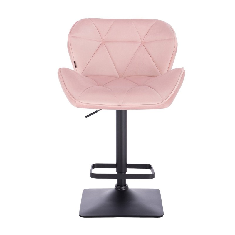 Welurowy fotel Petyr pudrowy róż