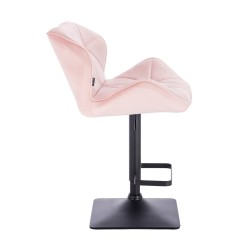 Powder pink velour cosmetic chair