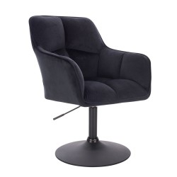 Hoker Hr550N Czarny Welur Czarna Podstawa