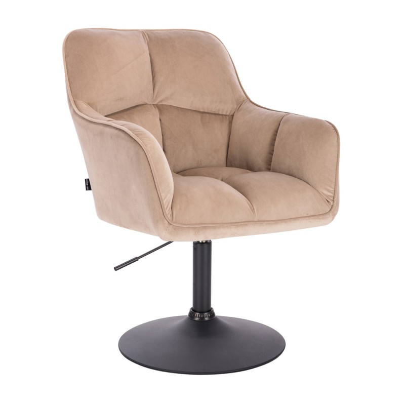 Hoker Hr550N Latte Welur Czarna Podstawa