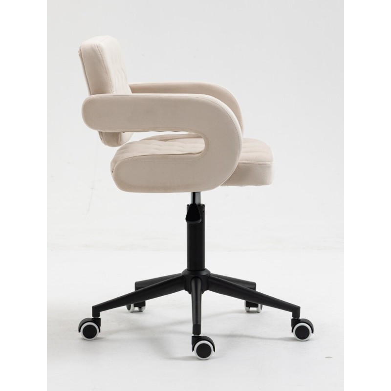 Hoker SURFK Kremowy Welur Czarna Podstawa