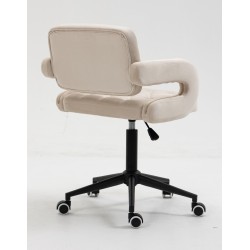 Hoker SURFK Kremowy Welur Czarna Podstawa